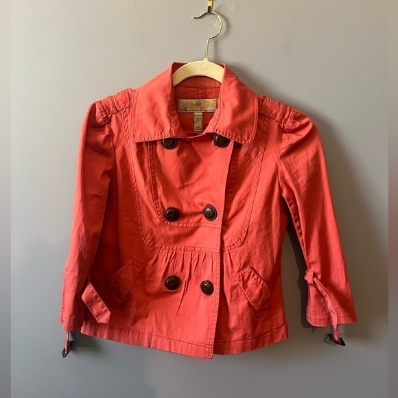 American rag‎ coral/orange jacket size xs - Picture 1 of 5